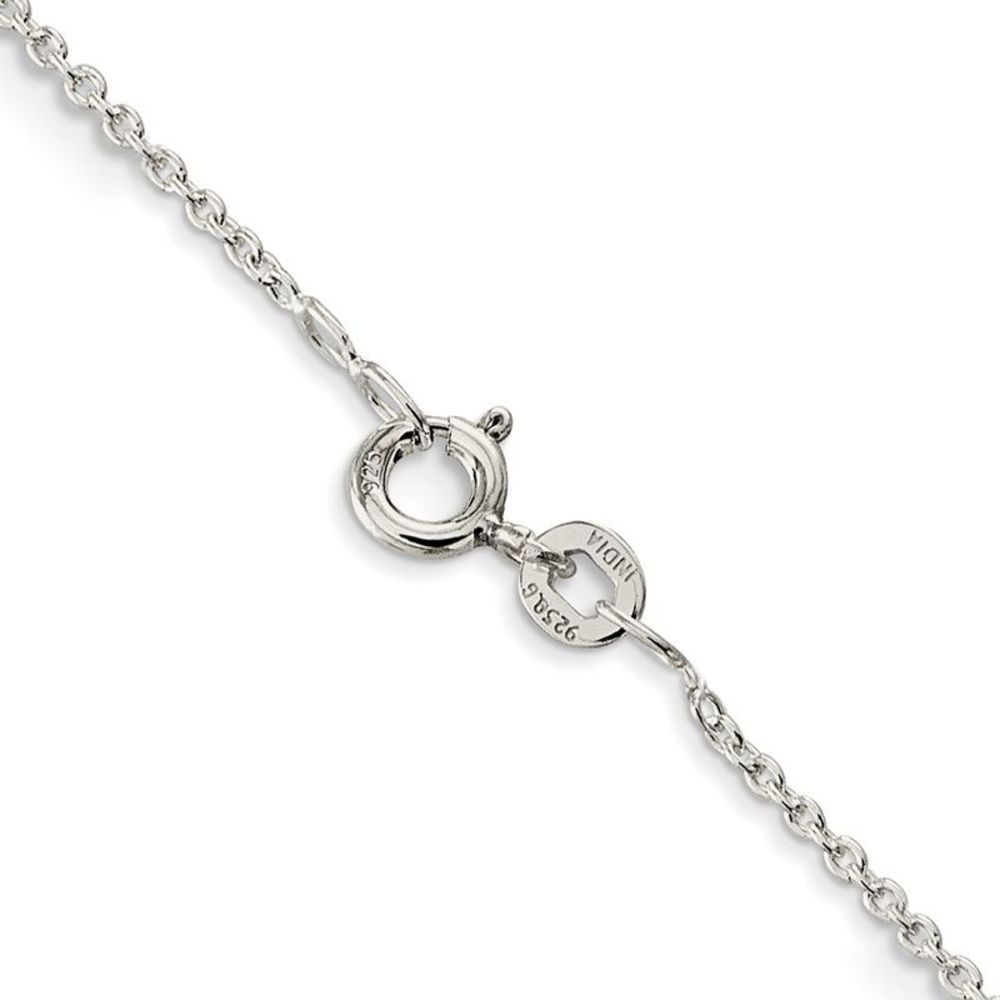 1mm Sterling Silver Classic Solid Cable Chain Necklace, 24 Inch - Picture 3 of 8